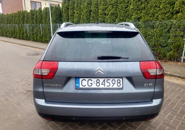 Citroen C5 cena 22500 przebieg: 204401, rok produkcji 2011 z Chodzież małe 232